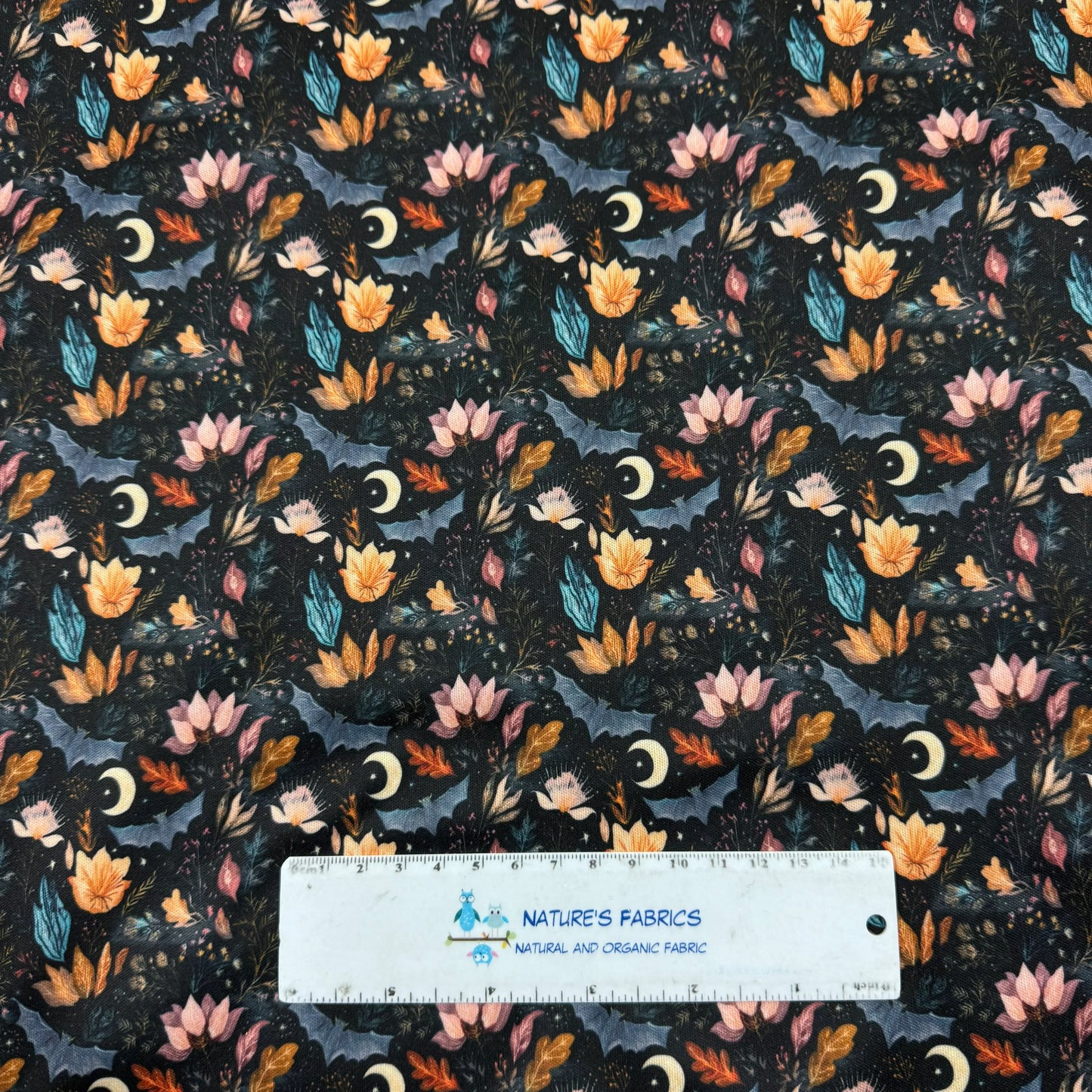 Bats in the Garden 1 mil PUL Fabric - Made in the USA