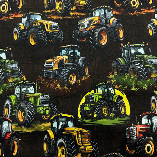 Tractors 1 mil PUL Fabric - Made in the USA