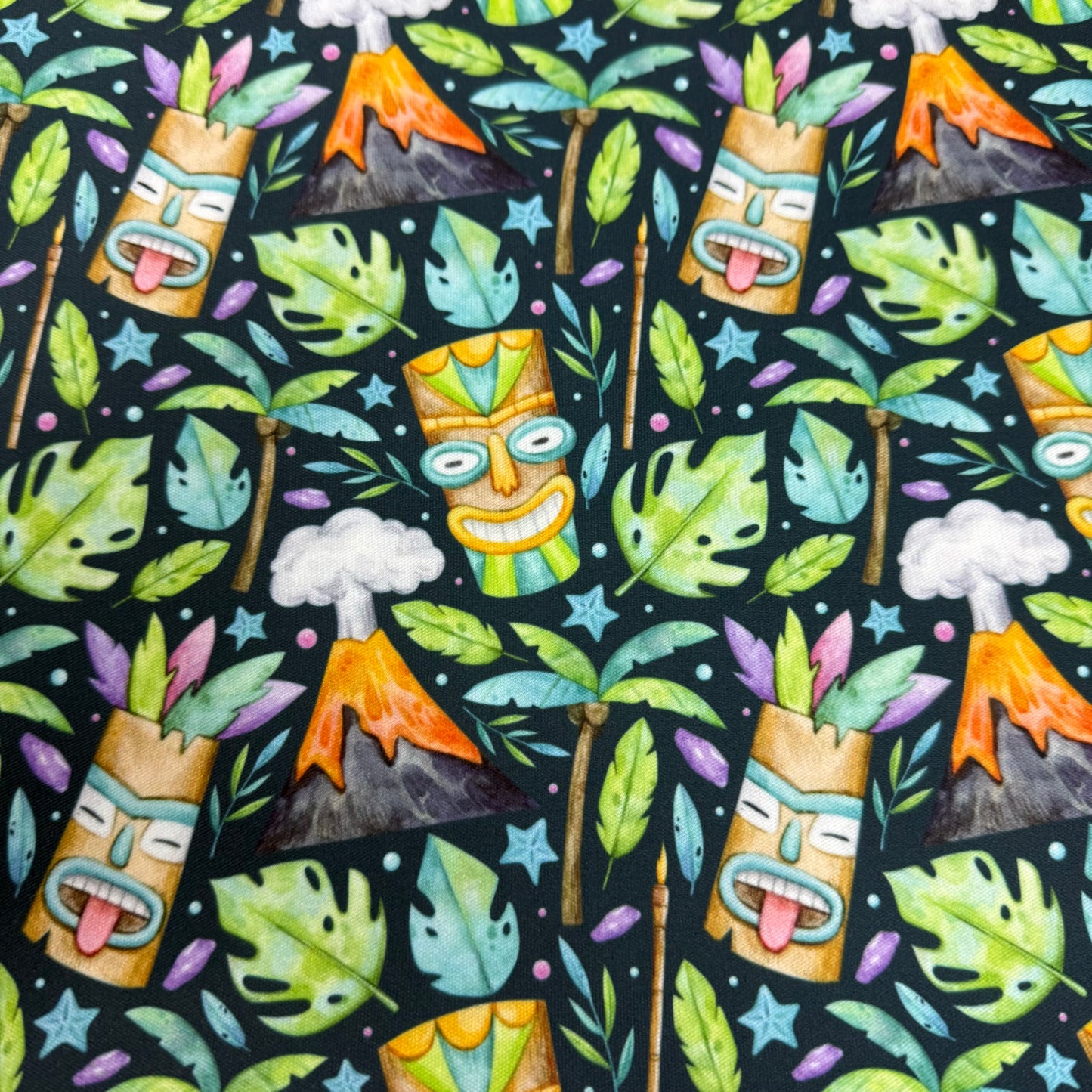 Tiki Party on 1 mil PUL Fabric