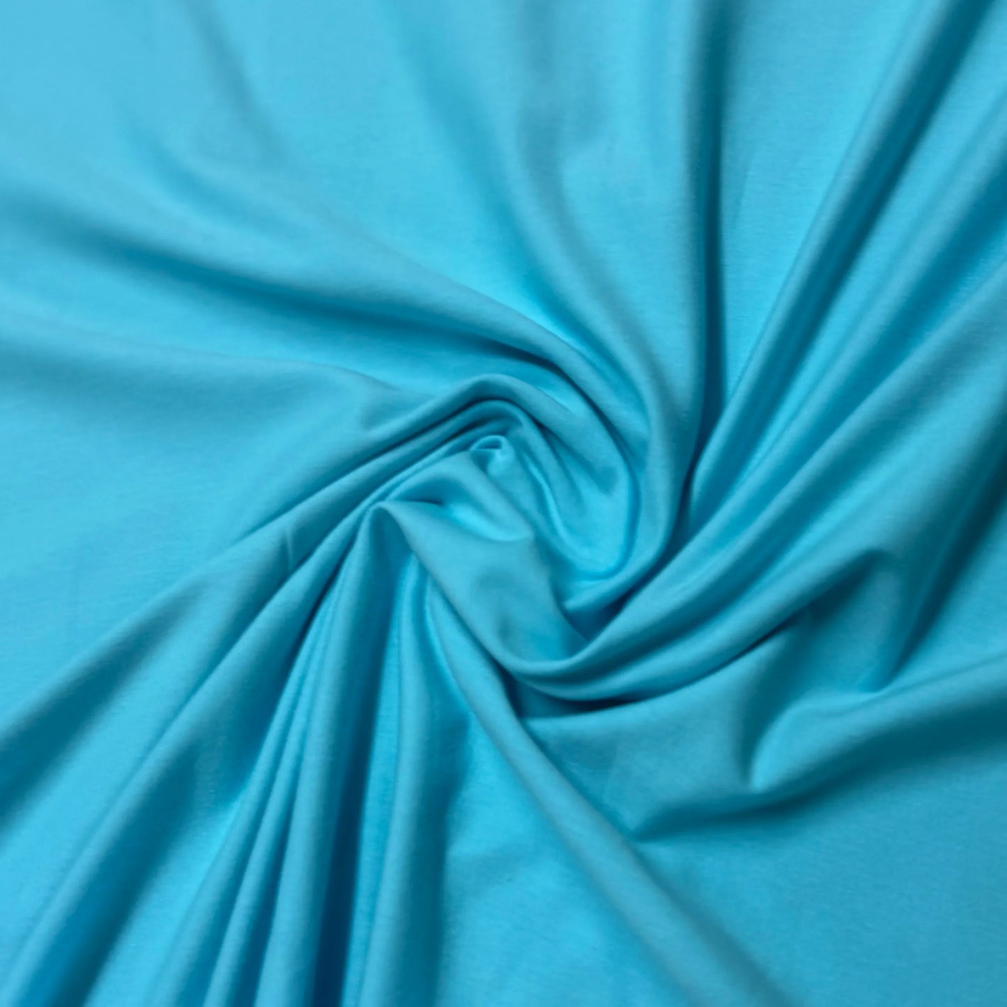 Aqua Blue Cotton/Spandex Jersey Fabric - 200 GSM
