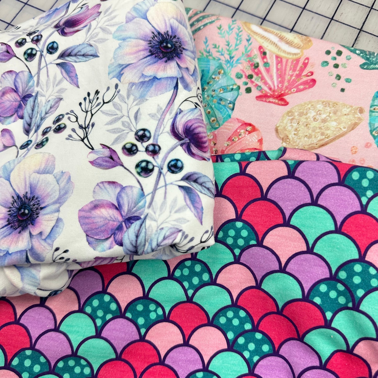 Purple Floral Fabric Bundle G1003