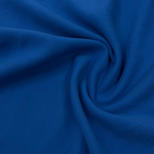 Bright Blue Polyester Fleece Fabric