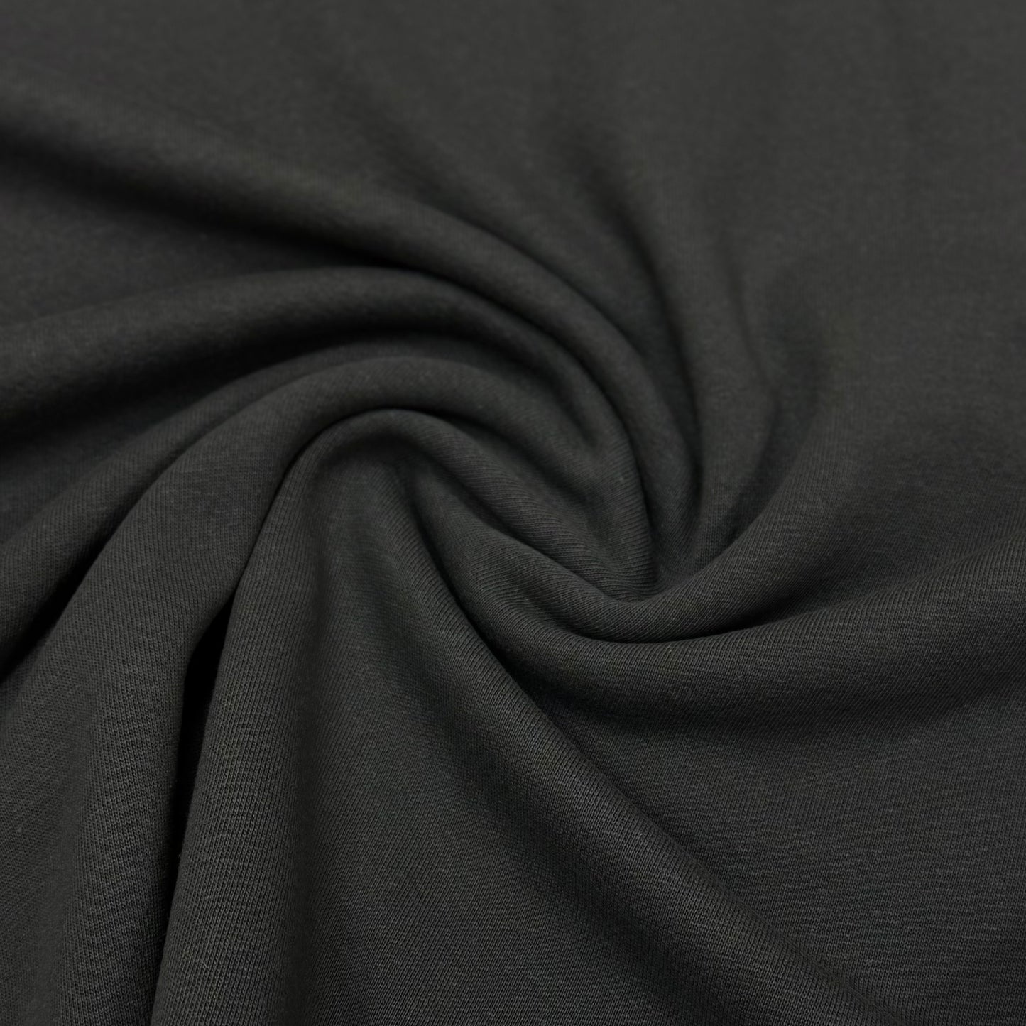 Graphite Organic Cotton Fleece Fabric - 240 GSM - Grown in the USA