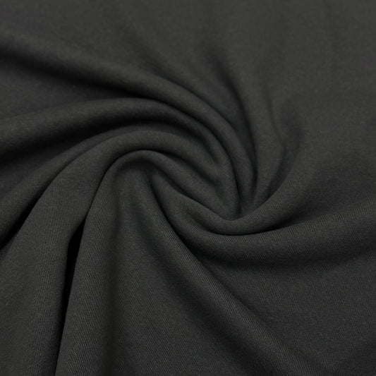Graphite Organic Cotton Fleece Fabric - 240 GSM - Grown in the USA