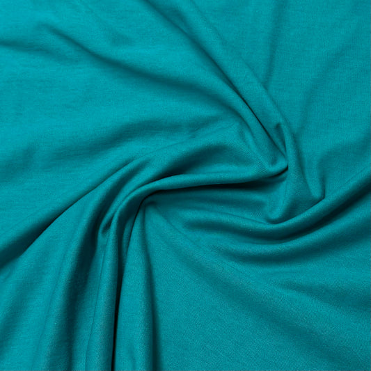 Teal Cotton Jersey Fabric
