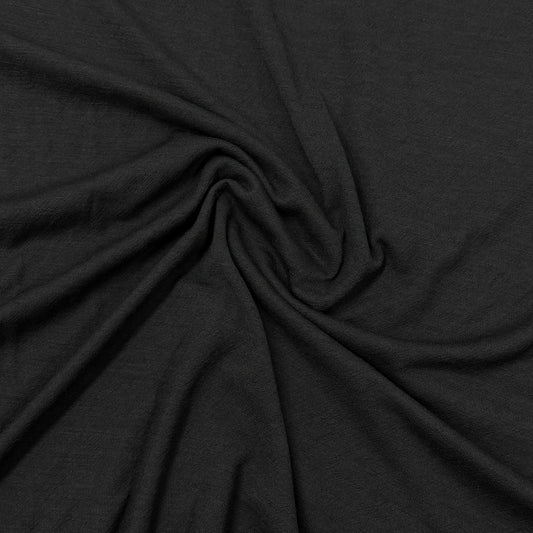 Charcoal 100% Merino Wool Jersey Fabric - 180 GSM