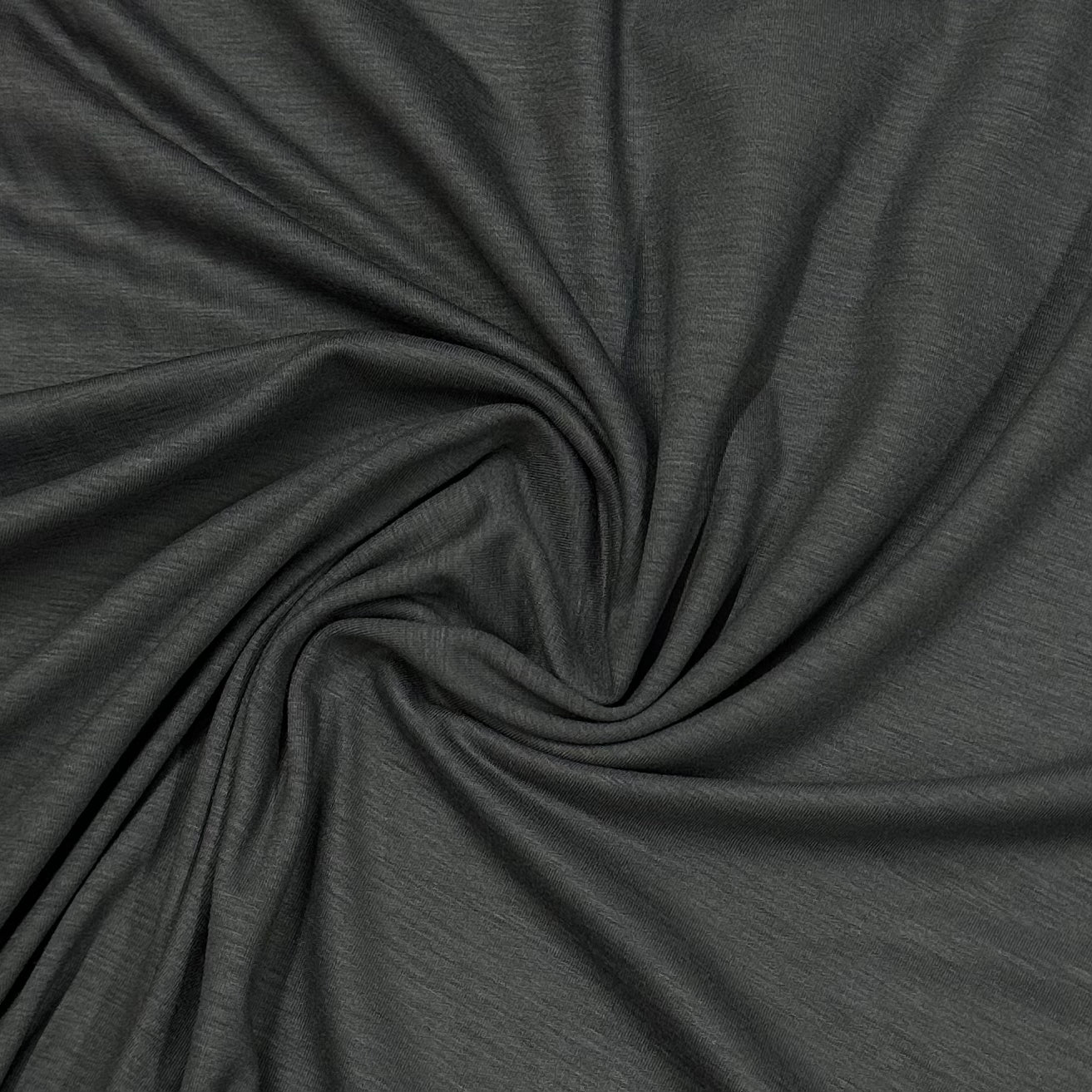 Steel Superfine Merino Wool Jersey Fabric