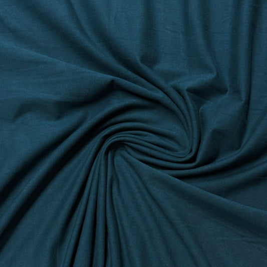 Teal Cotton/Spandex Jersey Fabric - 200 GSM