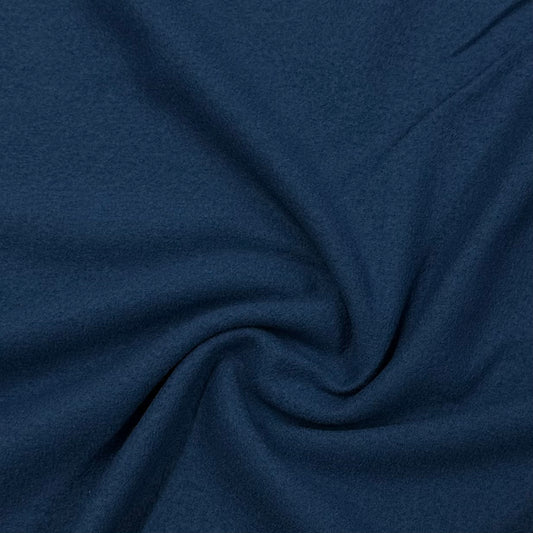 Navy Cotton Flannel Fabric