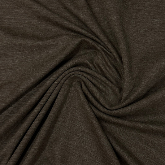 Dusty Brown Merino Wool/Spandex Jersey Fabric