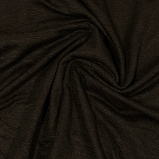 Coffee Merino Wool/Spandex Jersey Fabric