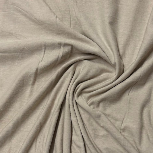 Nature's Fabrics organic cotton fabric swirled texture, natural beige, soft eco-friendly material by the yard