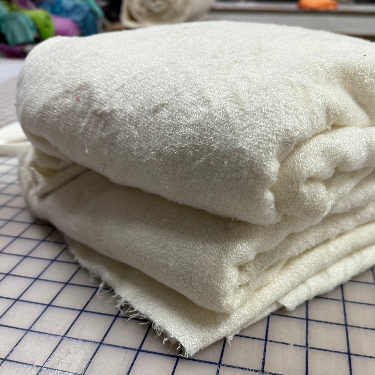 Grab Bag of Bamboo Towel Terry Fabric - Natural - 5 Yards