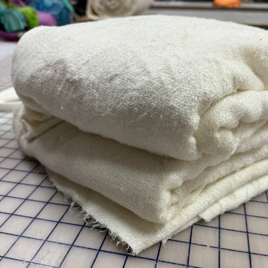 Grab Bag of Bamboo Towel Terry Fabric - Natural - 5 Yards