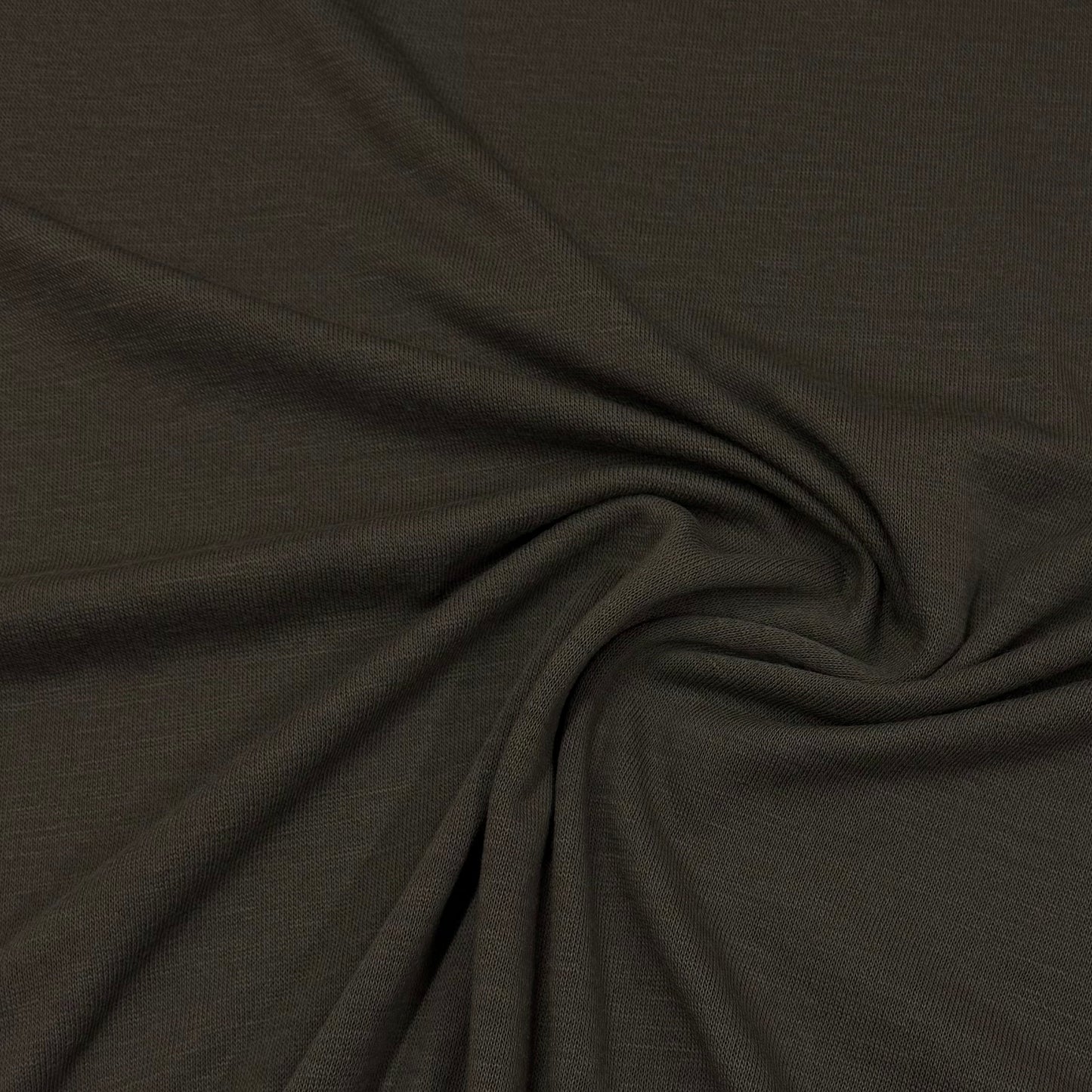 Dark Earth Merino Wool Jersey Fabric