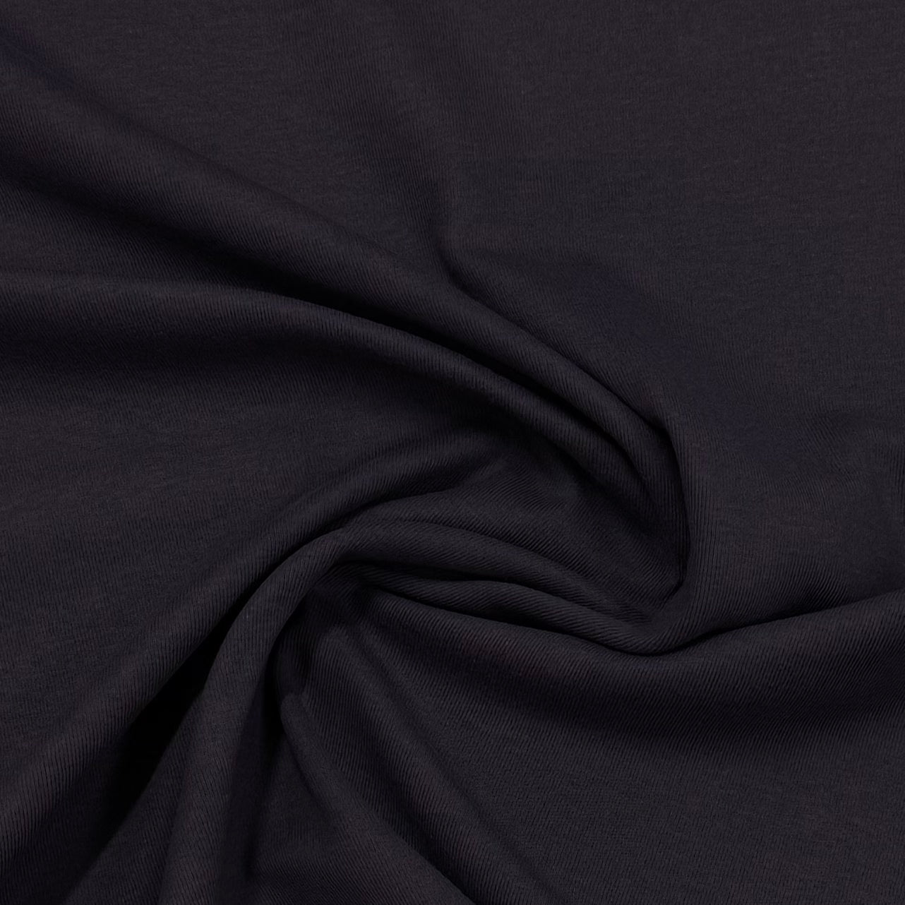 Plum Organic Cotton Rib Knit Fabric - Grown in the USA - 150 GSM