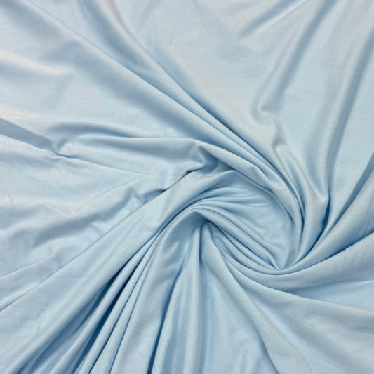 Frost Blue Bamboo/Spandex Jersey Fabric