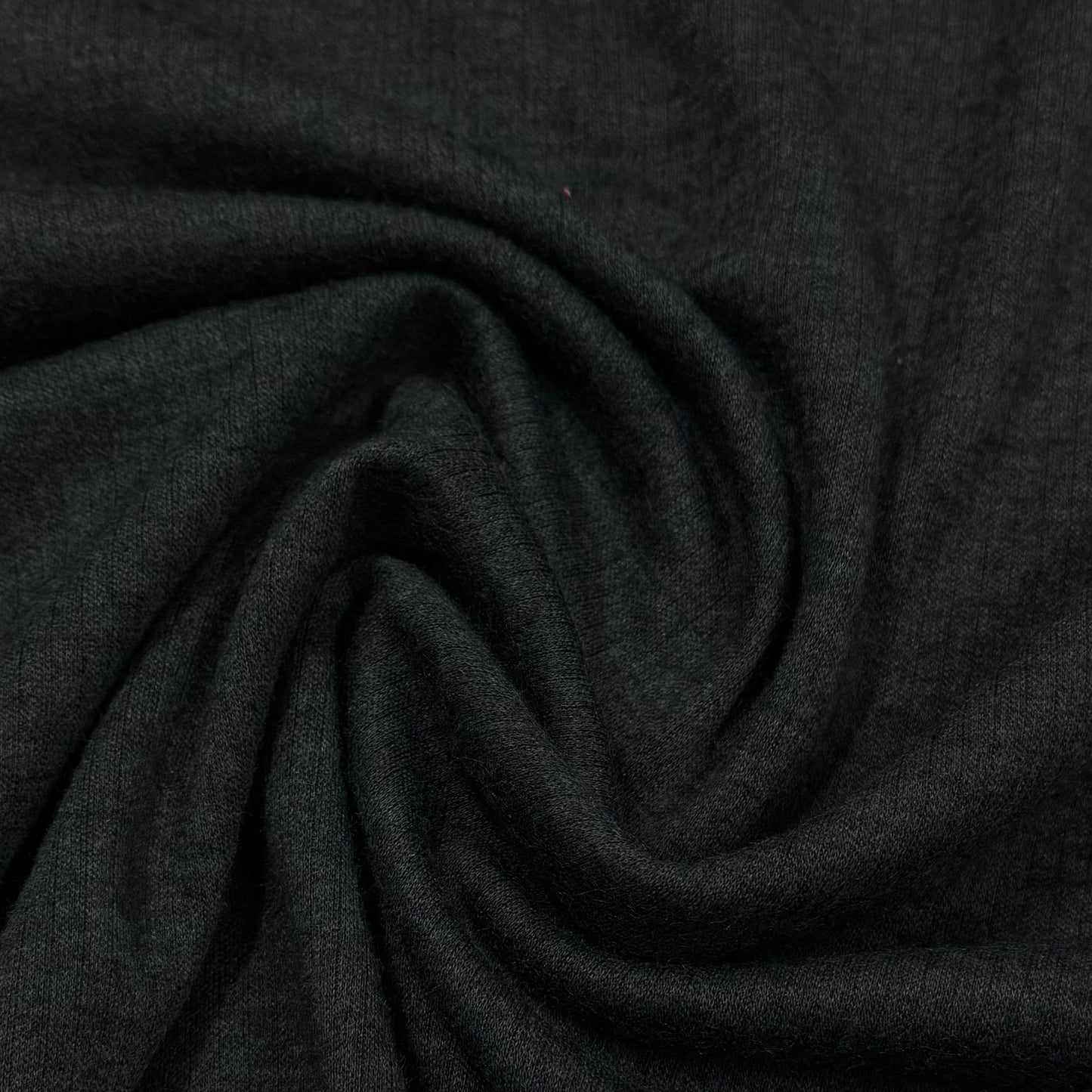 Charcoal Heather Merino Wool Blend Jersey Fabric