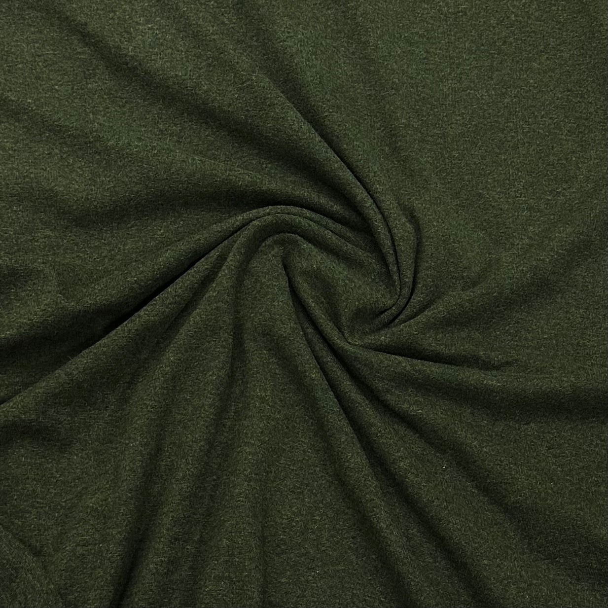 Forest Heather Cotton/Spandex Rib Knit Fabric