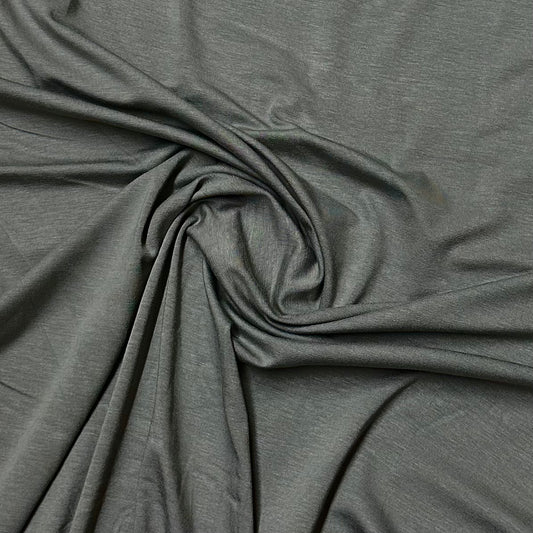 Gray Bamboo/Spandex Jersey Fabric - 200 GSM