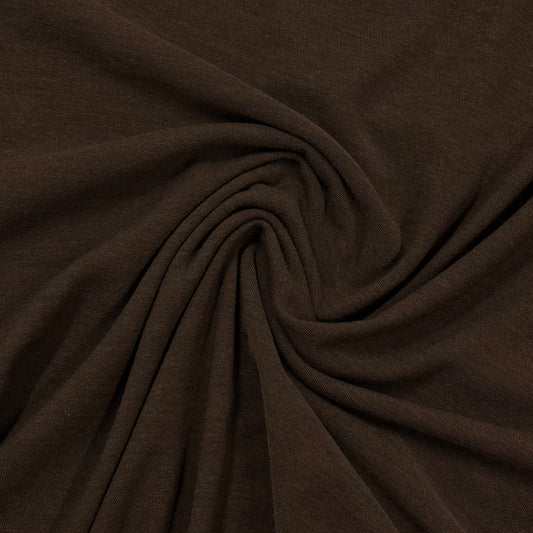 Brown Merino Wool/Spandex Jersey Fabric