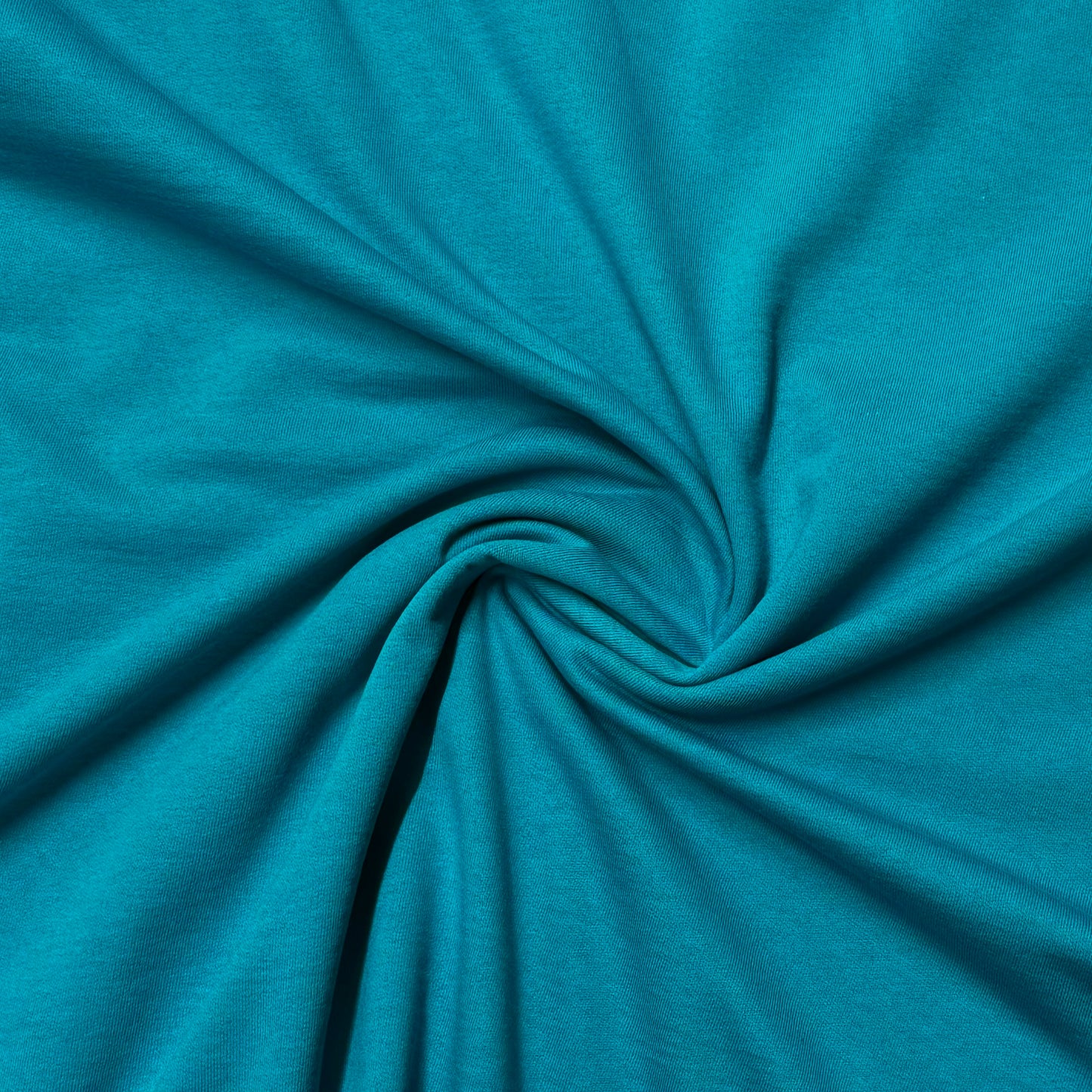 Turquoise Cotton Fleece Fabric