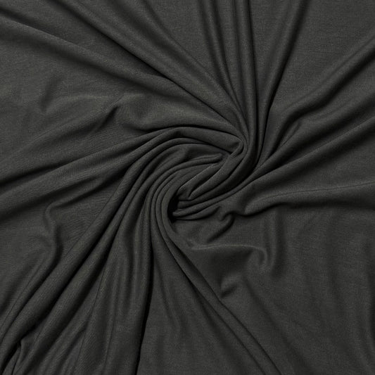 Pewter Bamboo/Spandex Jersey Fabric - 195 GSM - Knit in the USA