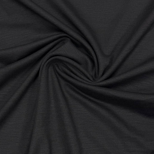 Navy Merino Wool/Spandex Jersey Fabric