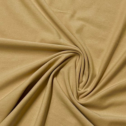 Tan Cotton/Spandex Jersey Fabric - 200 GSM