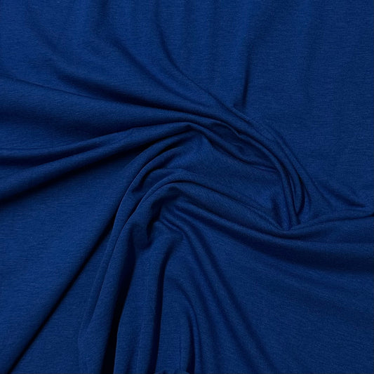 Royal Cobalt Bamboo/Spandex Jersey Fabric- 200 GSM, $11.70/yd, 15 yards