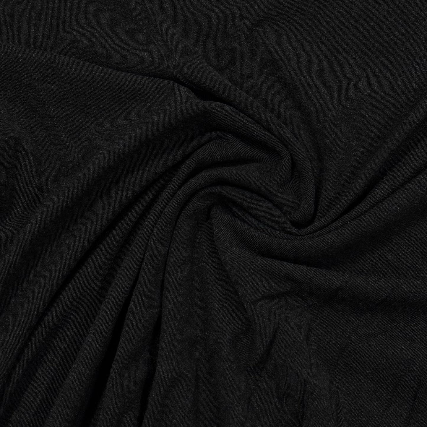 Black Heather Merino Wool/Spandex Jersey Fabric