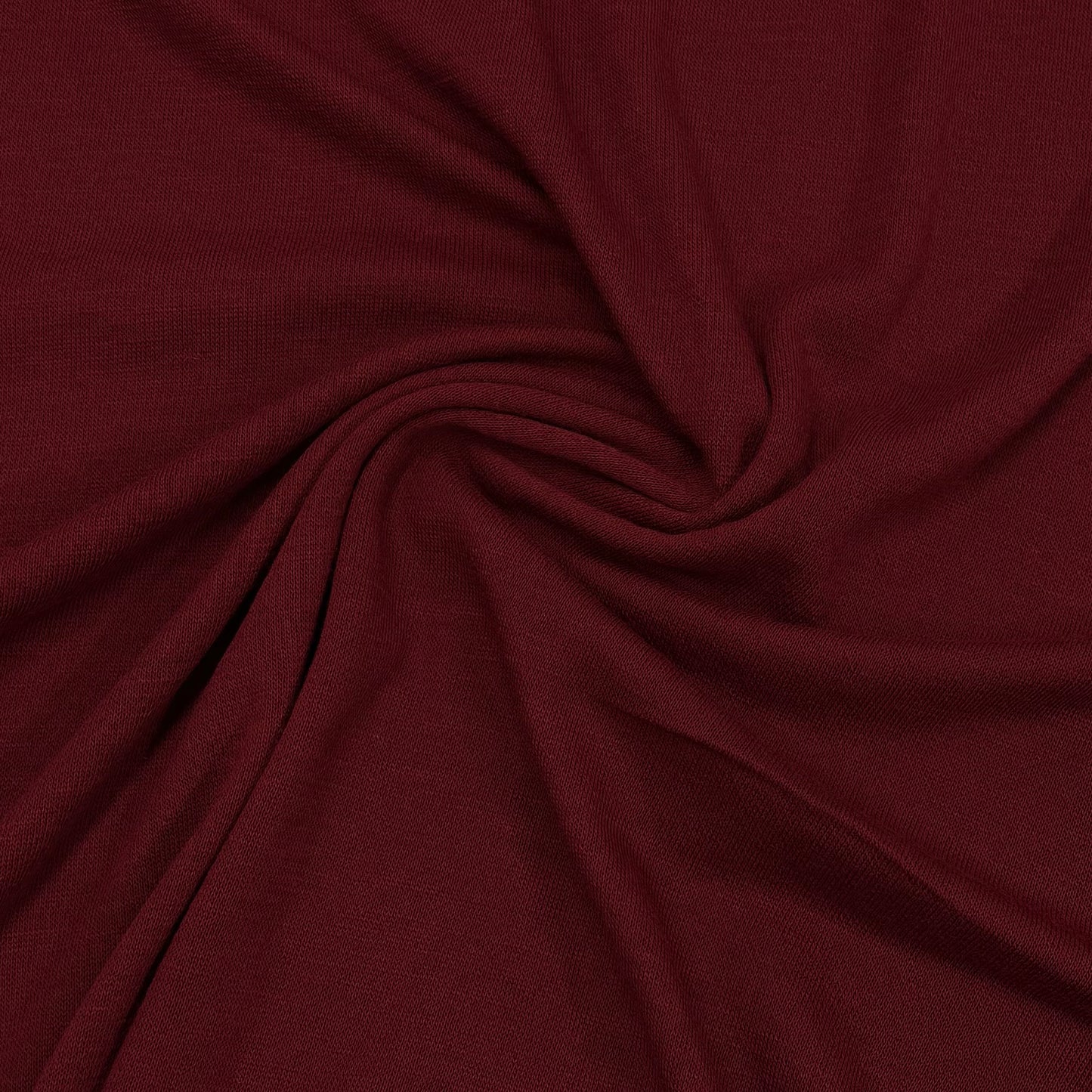 Red Wine Merino Wool Jersey Fabric