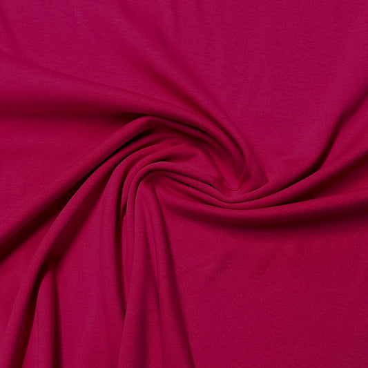 Fuchsia Cotton Interlock Fabric