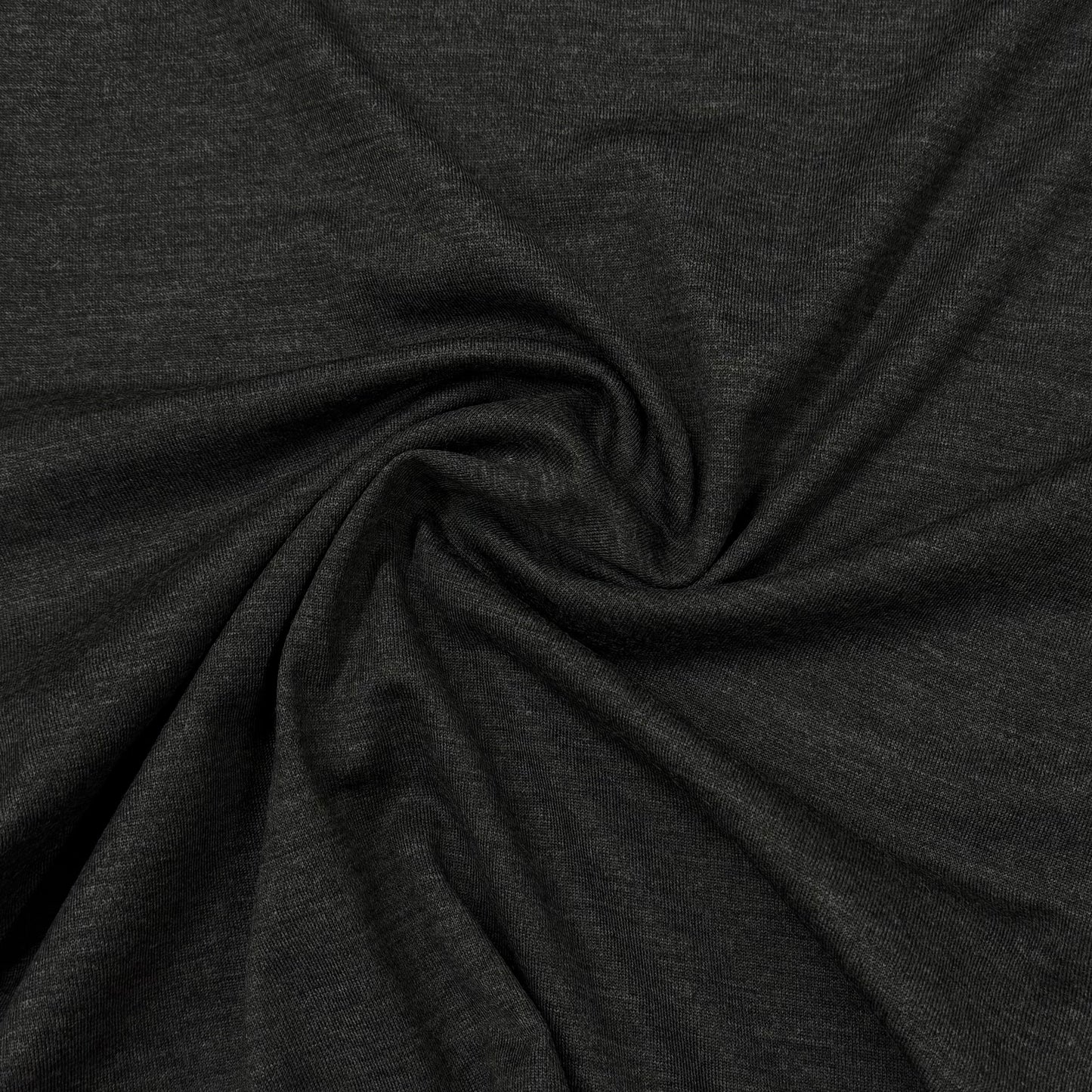 Charcoal 100% Merino Wool Jersey Fabric - 190 GSM