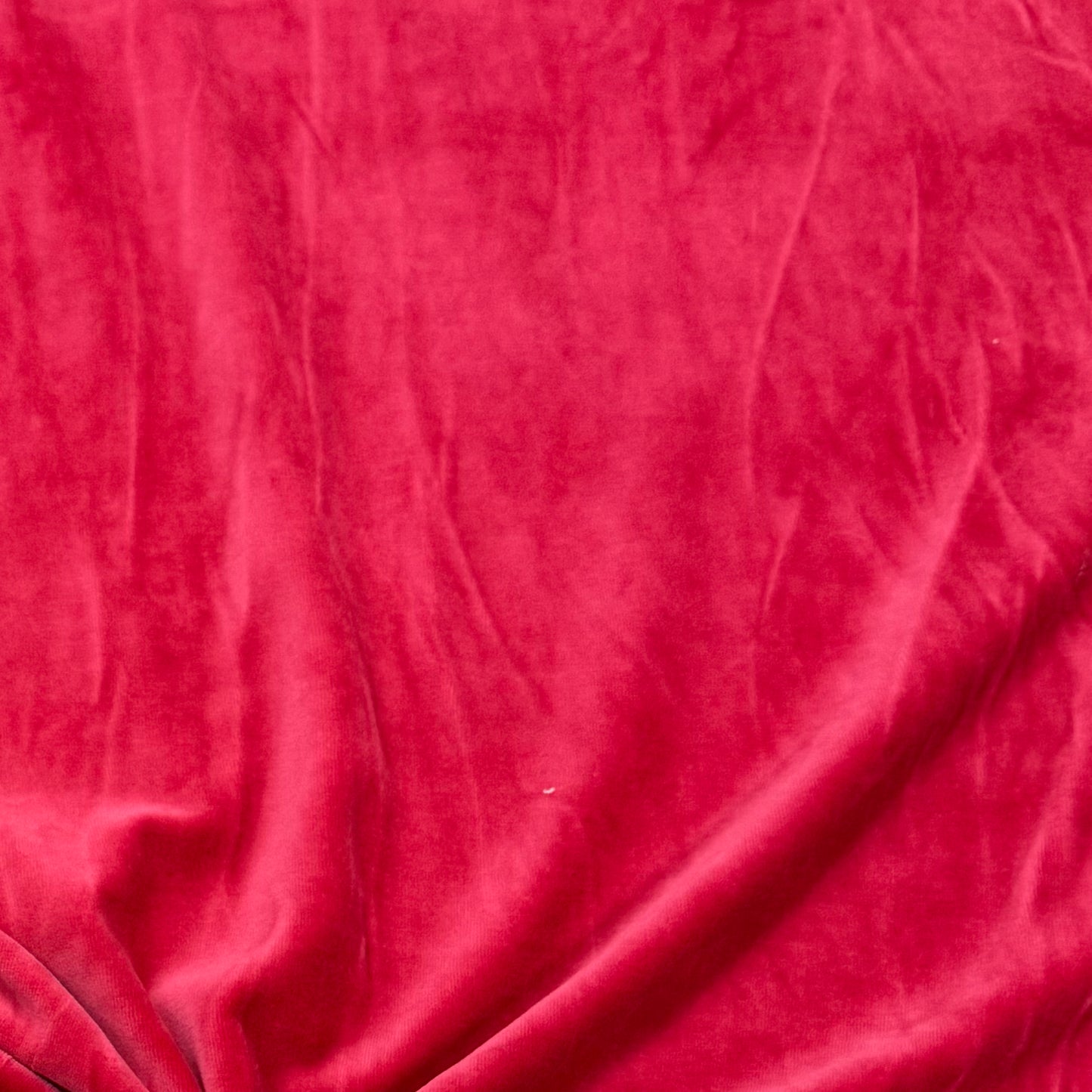Tulip Red Organic Cotton Velour Fabric, $11.99/yd, 15 yards