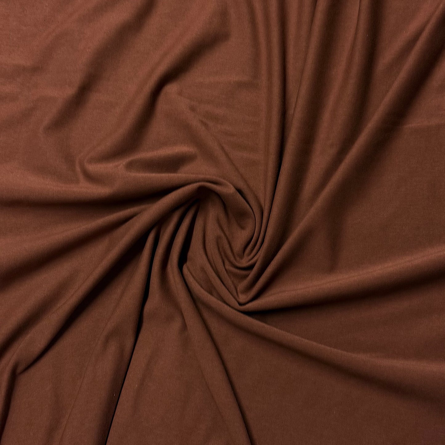 Mocha Cotton/Spandex Jersey Fabric