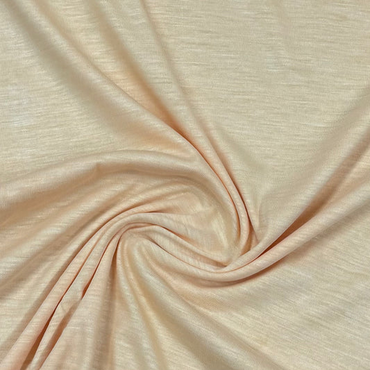 Light Apricot Wool Blend Jersey