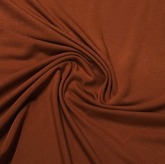 Spice Bamboo Stretch French Terry Fabric - 265 GSM, $12.86/yd, 15 Yards