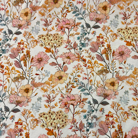 Classic Floral Bamboo/Spandex Jersey Fabrics