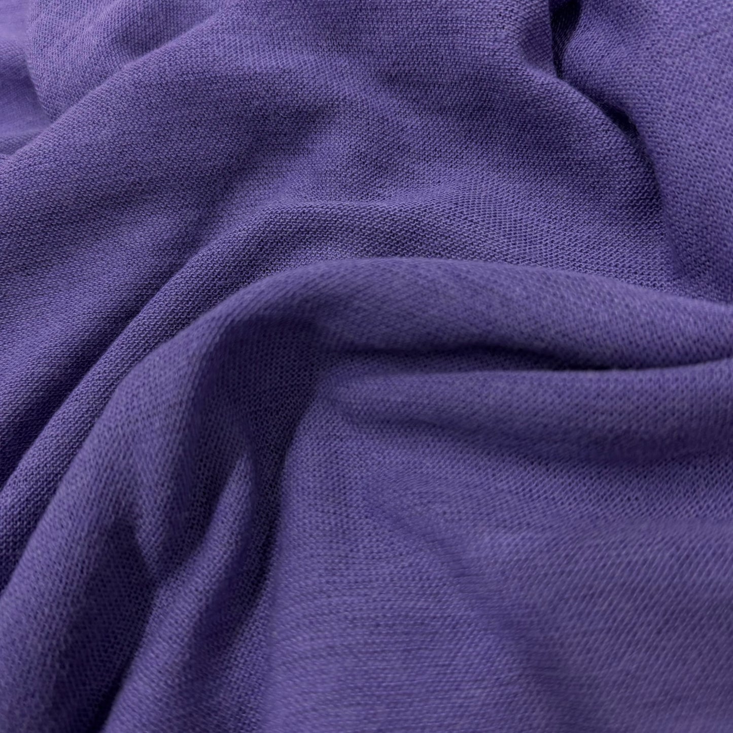 Purple Merino Wool/Spandex Jersey Fabric