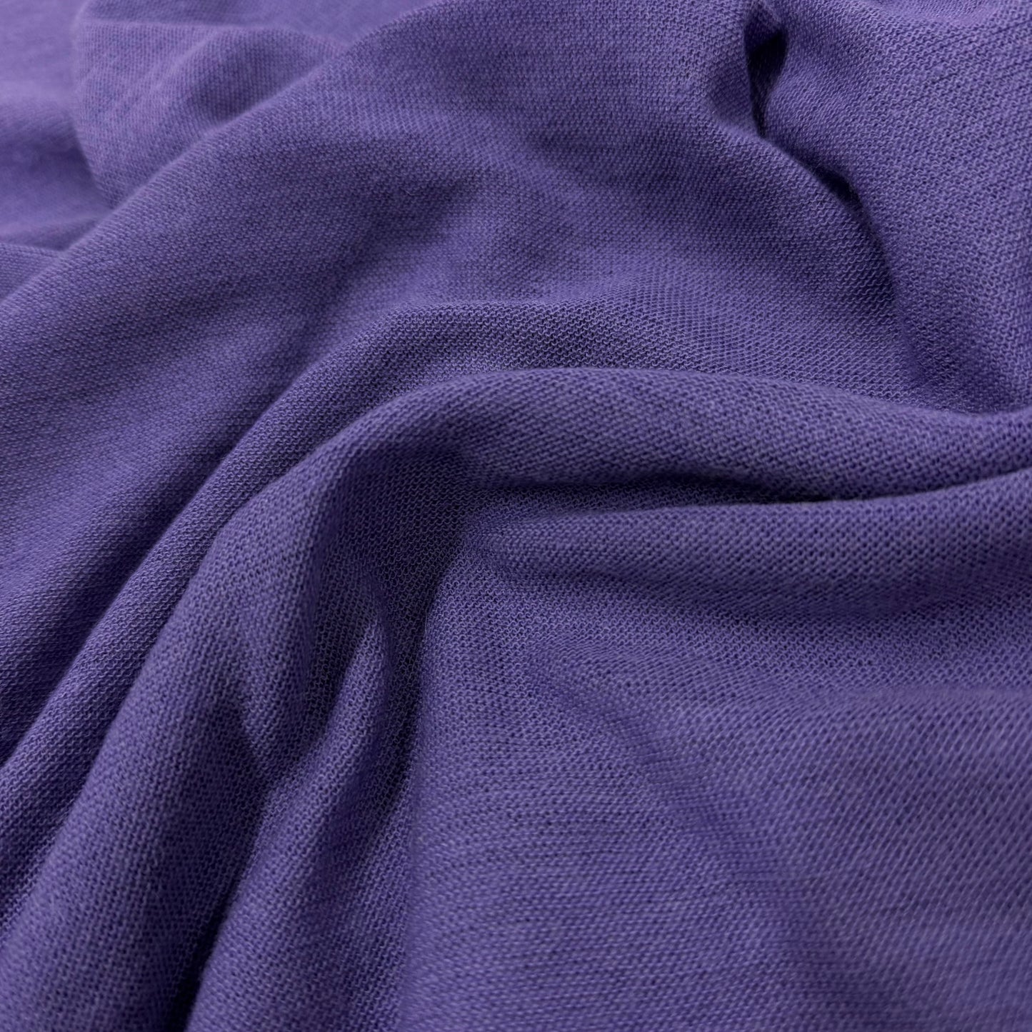Purple Merino Wool/Spandex Jersey Fabric