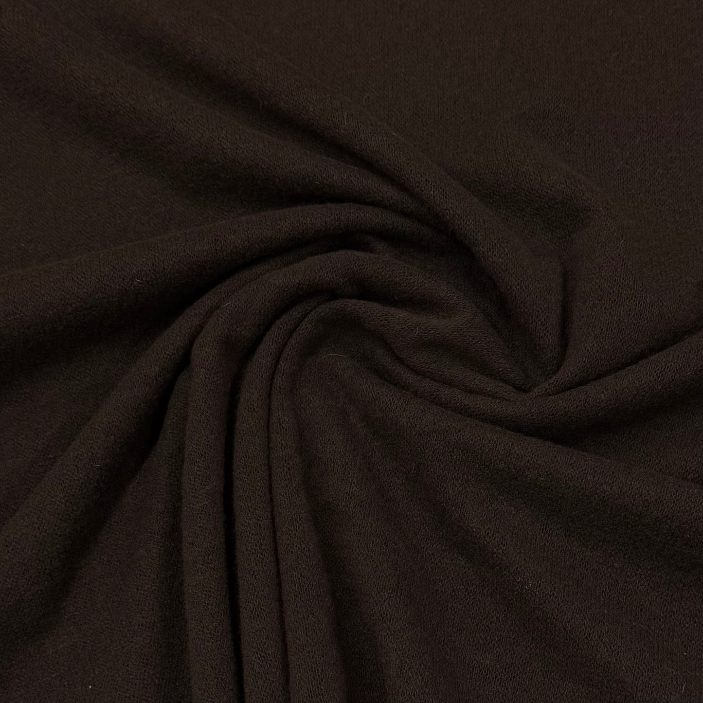 Deep Brown 100% Merino Wool Jersey Fabric - 180 GSM