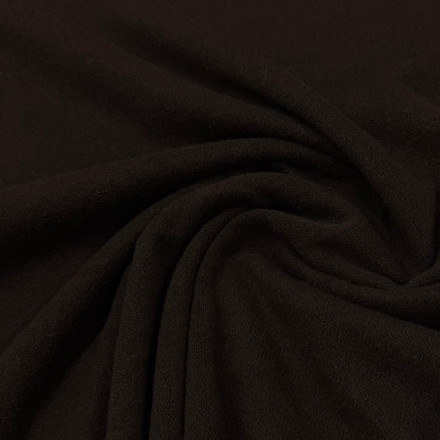 Deep Brown 100% Merino Wool Jersey Fabric - 180 GSM