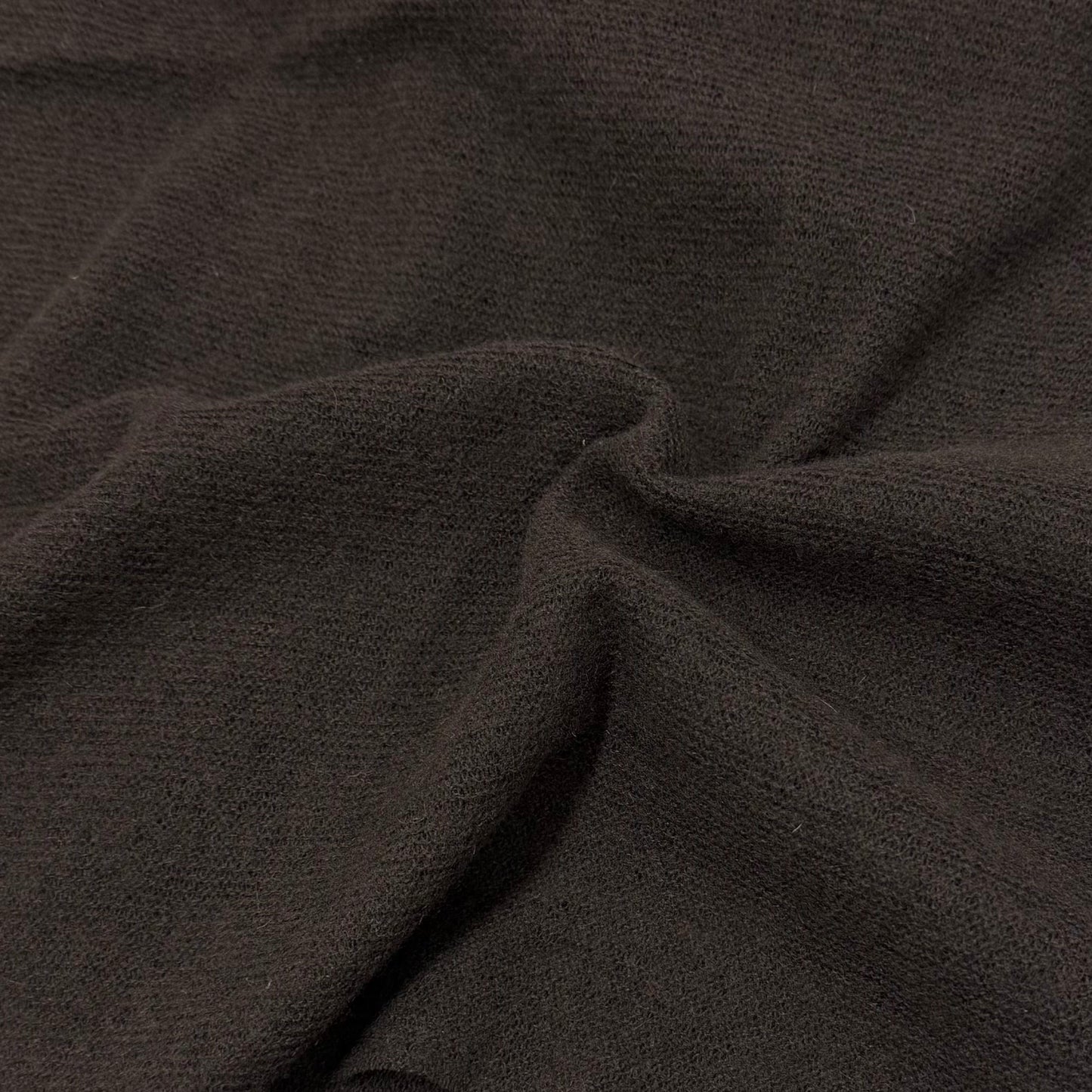 Deep Brown 100% Merino Wool Jersey Fabric - 180 GSM