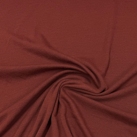 Cinnamon 100% Merino Wool Jersey Fabric - 180 GSM