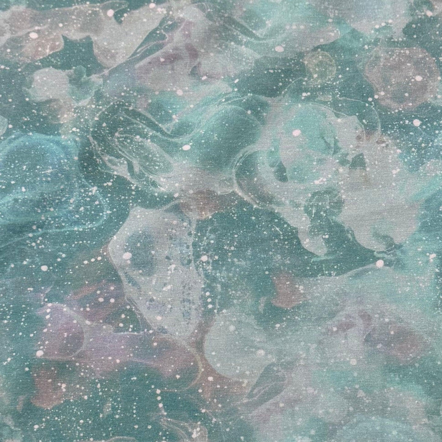 Shell Swirl on Bamboo/Spandex Jersey Fabric