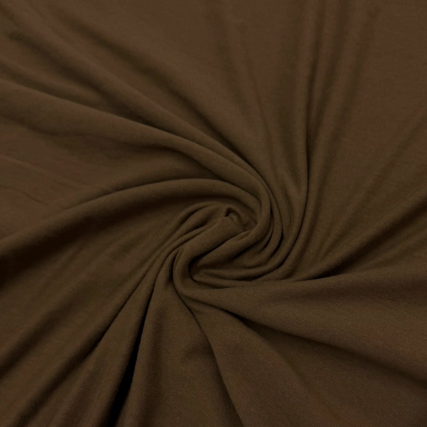 Coffee Organic Cotton Jersey Fabric - 130 GSM - Grown in the USA