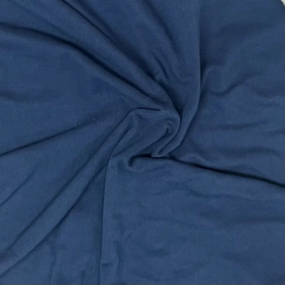 Draped navy blue natural fabric from Nature's Fabrics