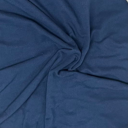 Dark Denim Cotton/Spandex Jersey Fabric