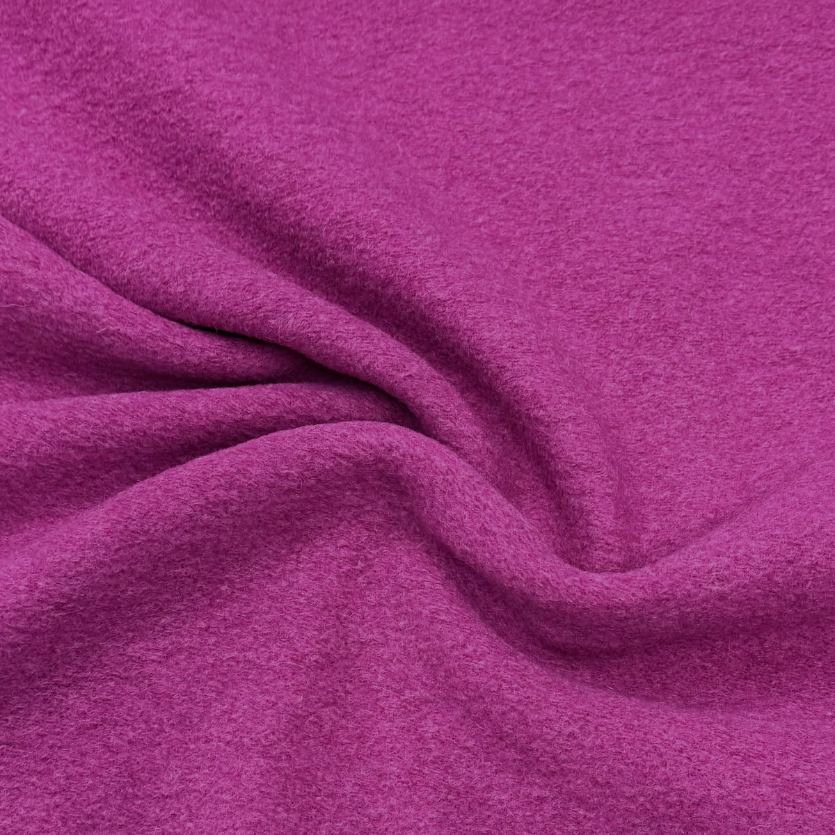 Hot Pink Boiled Wool Fabric